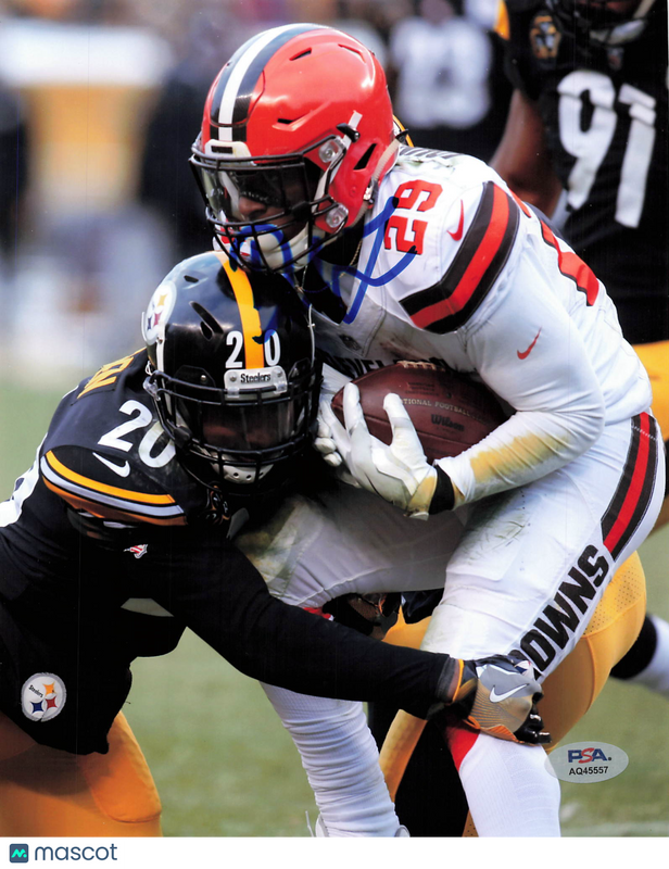 Jaylen Samuels Signed Pittsburgh Steelers Football 8x10 Photo PSA Autographed