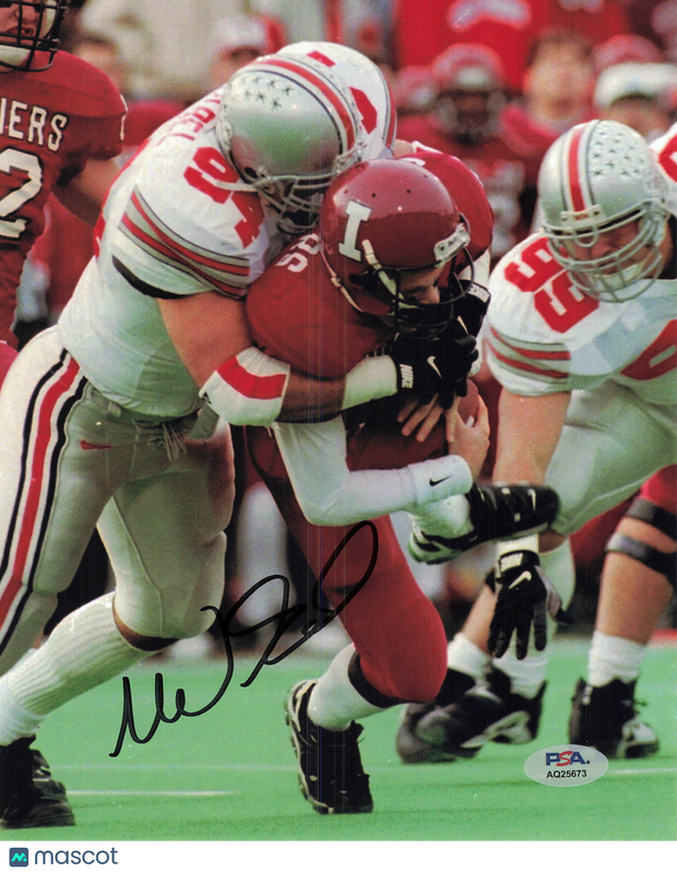 Mike Vrabel Signed Ohio State Buckeyes Football 8x10 Photo PSA Autographed