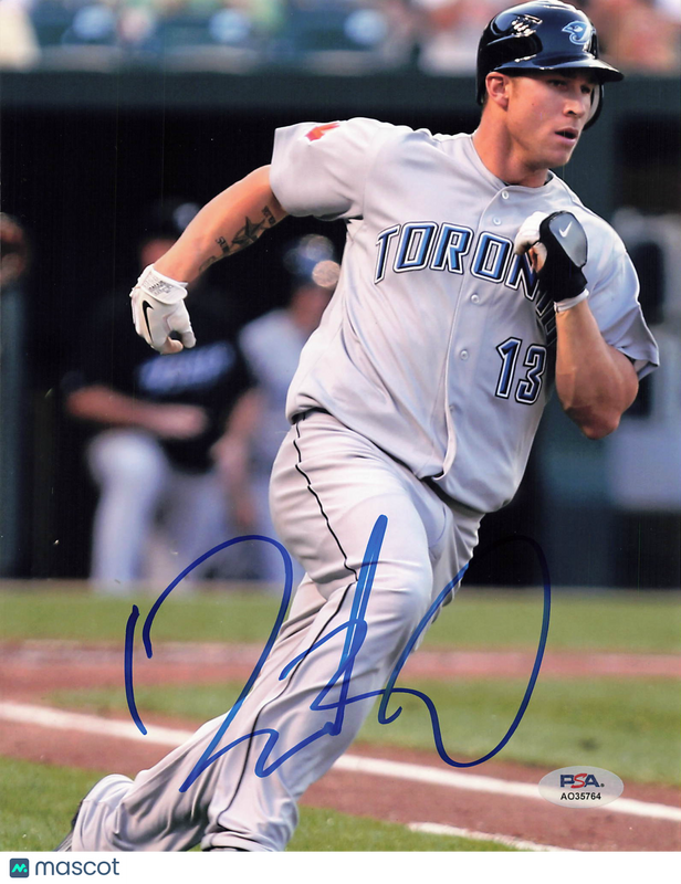 Brett Lawrie Toronto Blue Jays Signed 8x10 Photo PSA