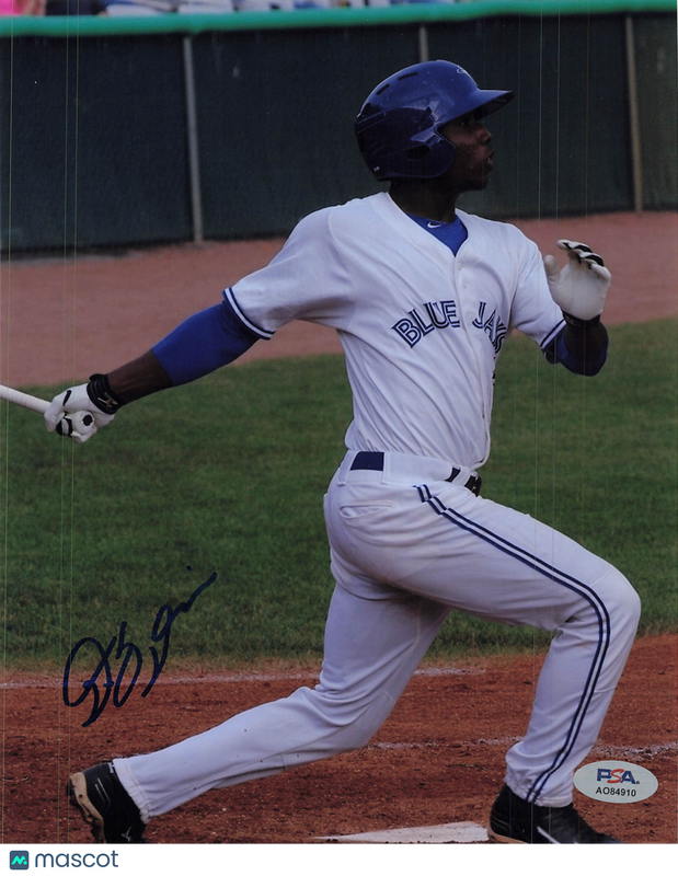D.J. Davis Toronto Blue Jays Signed 8x10 Photo PSA
