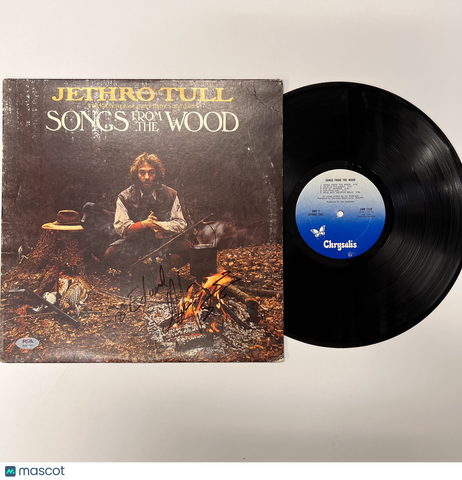 Martin Barre of Jethro Tull Signed Songs from the Wood Vinyl Album PSA Auto