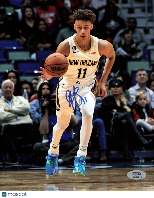 Dyson Daniels New Orleans Pelicans Signed Basketball 8x10 Photo PSA