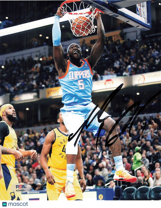 Montrezl Harrell Los Angeles Clippers Signed Basketball 8x10 Photo PSA