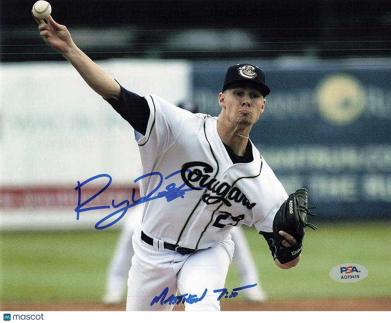 Ryan Weiss Kane County Cougars Signed 8x10 Photo PSA