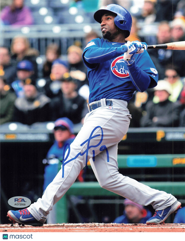 Jonathan Herrera Chicago Cubs Signed 8x10 Photo PSA
