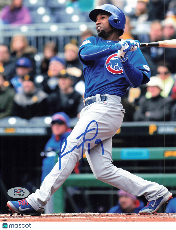 Jonathan Herrera Chicago Cubs Signed 8x10 Photo PSA
