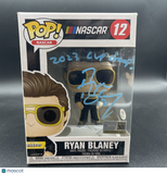 Ryan Blaney Signed Funko Pop PSA Autographed Nascar
