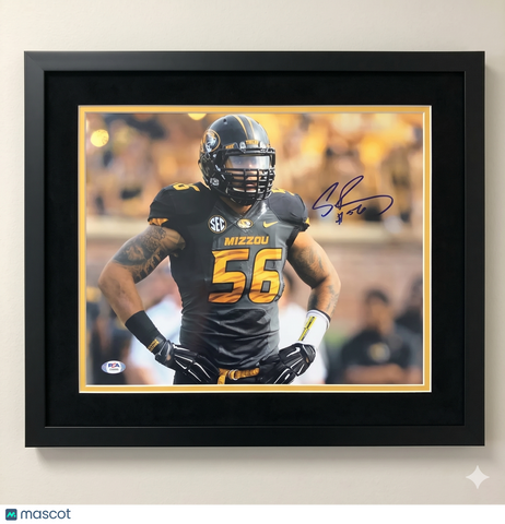 Shane Ray Signed Missouri Tigers Football 11x14 Custom Framed Photo PSA Auth