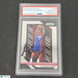 2018 Panini Prizm #184 Shai Gilgeous-Alexander signed card PSA 8 Auto A