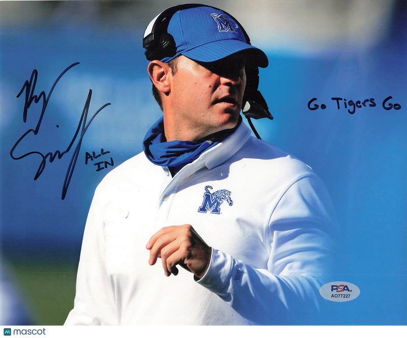 Ryan Silverfield Signed photo PSA Memphis Tigers