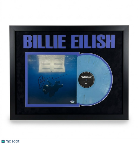 Billie Eilish Signed Hit Me Hard and Soft Framed Vinyl Album Insert PSA 22x28"