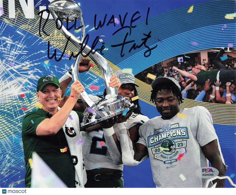 Willie Fritz Signed Tulane Green Wave Football 8x10 Photo PSA Autographed