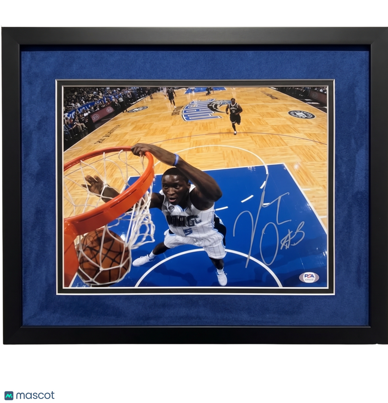 Victor Oladipo Orlando Magic Signed Basketball 11x14 Custom Framed Photo PSA