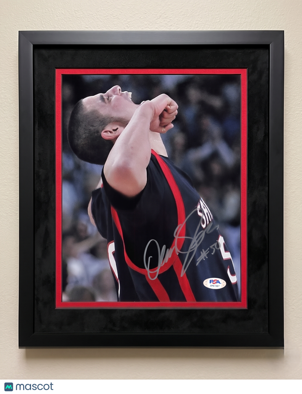 Omar Samham Saint Mary's Gaels Signed Basketball 8x10 Custom Framed Photo PSA