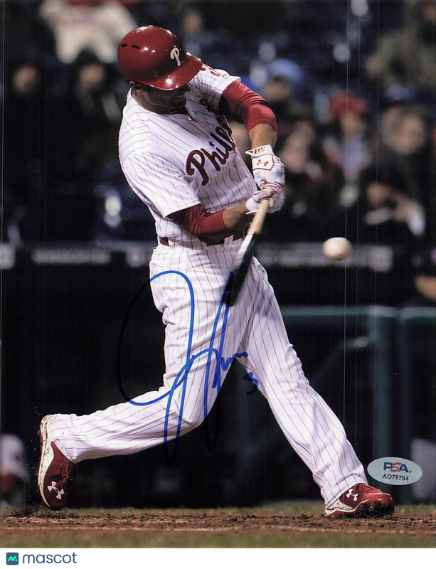 Jeff Francoeur Philadelphia Phillies Signed 8x10 Photo PSA