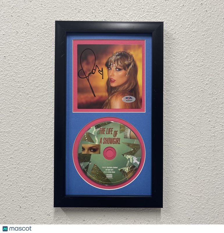Taylor Swift Signed The Life of a Showgirl Framed Display CD Album PSA Auto