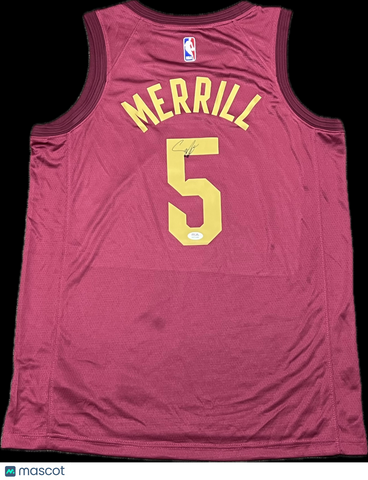 Sam Merrill Signed Cleveland Cavaliers Jersey PSA
