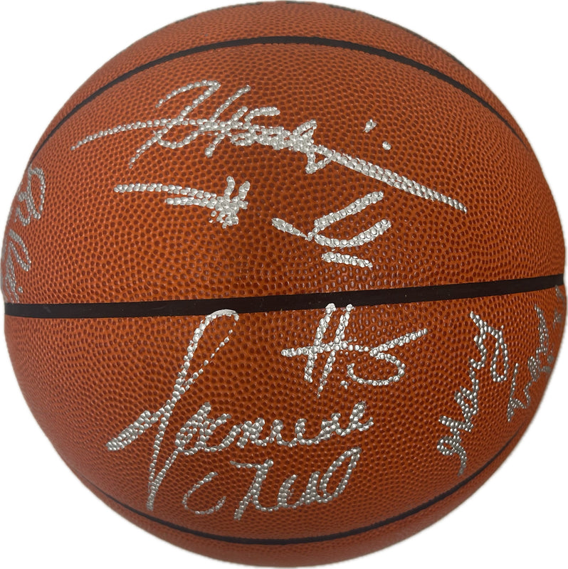 1997 Portland Trailblazers Team Signed Basketball PSA/DNA Autographed Ball