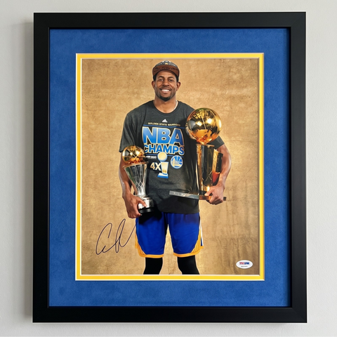 Andre Iguodala Golden State Warriors Signed 11x14 Custom Framed Photo PSA