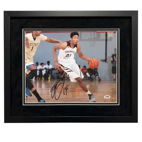 Brandon Ingram New Orleans Pelicans Signed 11x14 Custom Framed Photo PSA