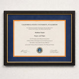 DIY Diploma Framing Kit – Frame, Plexiglass & School Color Mats