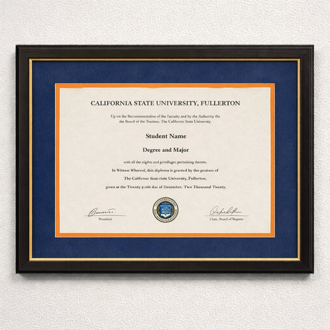 DIY Diploma Framing Kit – Frame, Plexiglass & School Color Mats