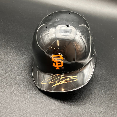 Chris Shaw signed mini baseball helmet PSA/DNA San Francisco Giants autographed