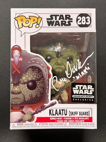 Corey Dee Williams Signed Klaatu (Skiff Guard) #283 Funko Pop PSA/DNA Auto Star Wars
