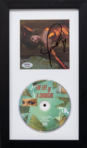 Taylor Swift Signed CD Cover Framed PSA/DNA The Life of a Showgirl