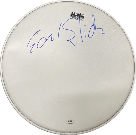 Earl Slick signed Drum Head PSA/DNA Autographed Musician