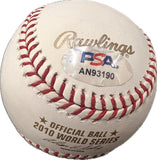 Eli Whiteside World Series signed baseball PSA/DNA autographed Giants
