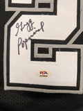 Gregg Popovich signed Devin Vassell jersey PSA/DNA Spurs Autographed