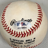 Hank Aaron signed baseball PSA/DNA autographed Braves
