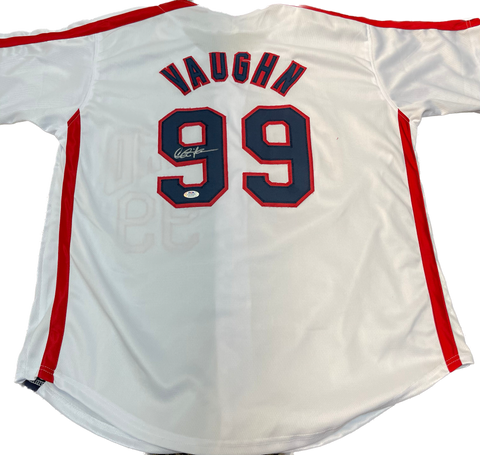 Charlie Sheen signed jersey PSA/DNA Cleveland Autographed Rick Vaughn Ricky Major League