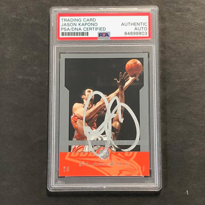 2004-05 Fleer Basketball #87 Jason Kapono Signed Card AUTO PSA/DNA Slabbed Bobcats