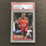 1996-97 Fleer Basketball #57 Tim Hardaway Signed Card AUTO PSA Slabbed Heat
