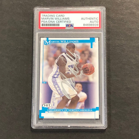2005 Sage #24 Marvin Williams Signed PSA Slabbed North Carolina