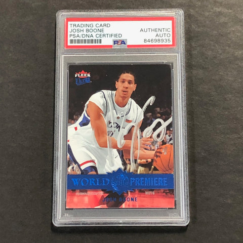 2006-07 Fleer Ultra #229 Josh Boone Signed Card AUTO PSA Slabbed