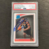 2018-19 DONRUSS RATED ROOKIE #196 Omari Spellman Signed Card PSA/DNA Slabbed RC Hawks