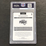2016-17 NBA Hoops #78 Nikola Vucevic Signed Card AUTO PSA Slabbed Magic