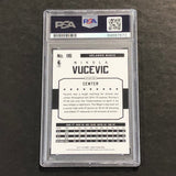 2015-16 NBA Hoops #116 Nikola Vucevic Signed Card AUTO PSA Slabbed