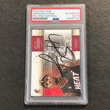 2009-10 Panini Studio #67 Jermaine O'Neal Signed Card AUTO PSA Slabbed Heat