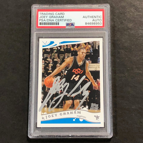 2005-06 Topps Basketball #236 Joey Graham Signed Card PSA Slabbed Raptors