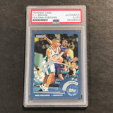 2002-03 TOPPS BASKETBALL #132 PJ BROWN Signed AUTO PSA Slabbed Hornets