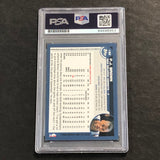 2002-03 TOPPS BASKETBALL #132 PJ BROWN Signed AUTO PSA Slabbed Hornets