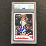 2005 Topps Bazooka #87 Steve Smith Signed Card AUTO PSA Slabbed Bobcats