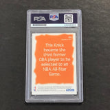 1995 Skybox #408 Stephon Marbury Signed Card AUTO PSA Slabbed Knicks