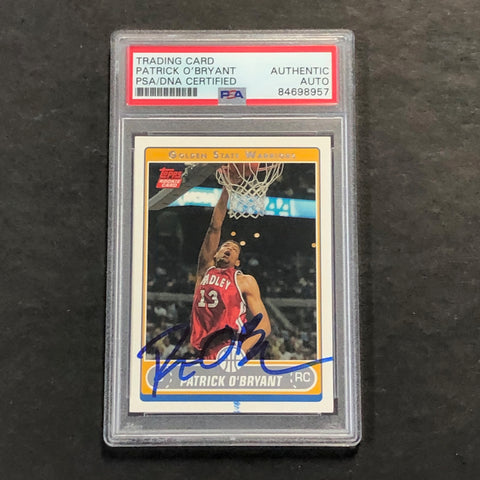 2006 Topps #232 Patrick O'Bryant Signed Card AUTO PSA Slabbed Warriors