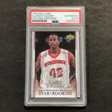2007-08 Upper Deck First Edition #227 Alando Tucker Signed Card AUTO PSA/DNA Slabbed Wisconsin