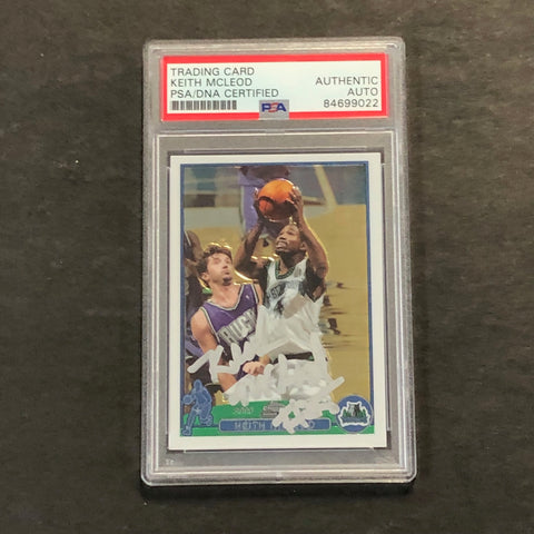 2004 Topps Chrome Limited Edition #163 Keith McLeod Signed Card AUTO PSA Slabbed Timberwolves